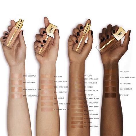 yves saint laurent touch eclat le teint foundation|touche eclat colour guide.